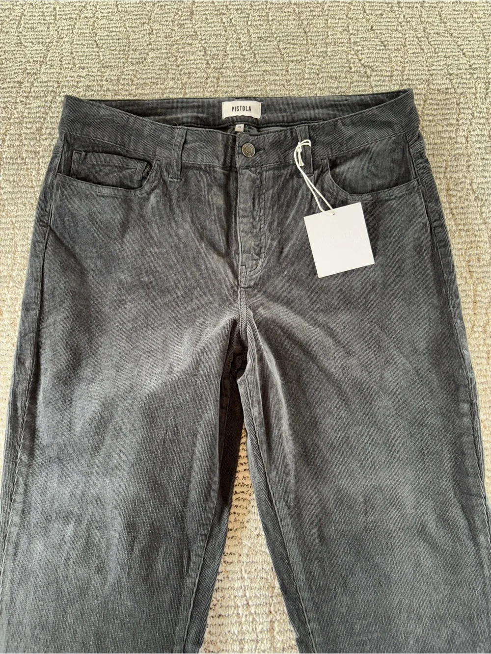NEW Pistola Women’s Size 32 Dusk Gray‎ Corduroy Cropped Pants